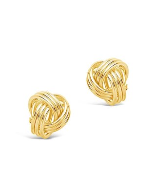 Shine By Sterling Forever Sterling Silver Love Knot Stud Earrings