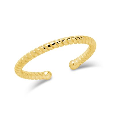 Sterling Silver Rope Open Band Ring