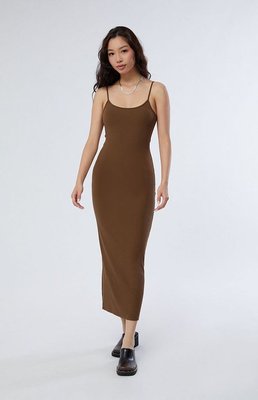 Dress Forum Women's Sculpt Midi Dress In Brown
