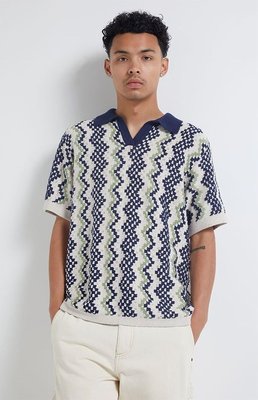 Pacsun Mens Crochet Polo T-shirt