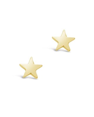 Sterling Silver Star Studs