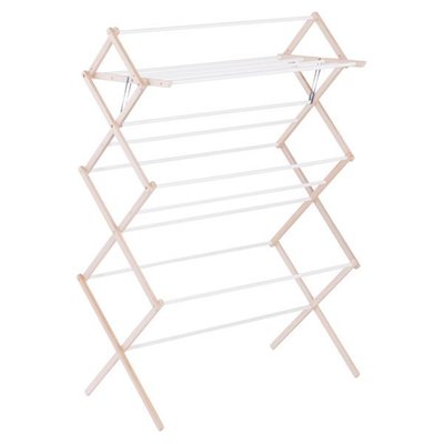 15-Dowel Wooden Clothes Drying Rack