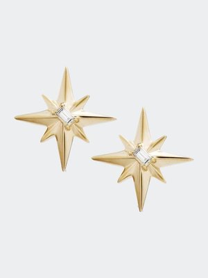 Nunchi Aster Gold Star Earrings