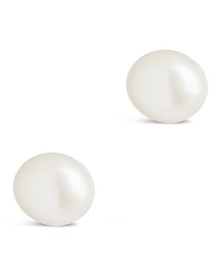 Sterling Silver Baroque Pearl Studs