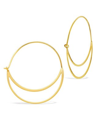 Shine By Sterling Forever Delicate Double Hoop Earrings