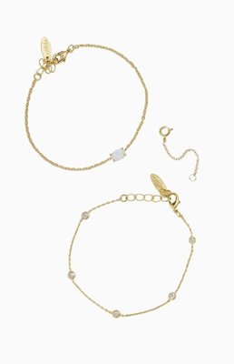 Ettika Opal & Crystal Gold Bracelet