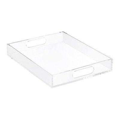 The Container Store Luxe Large Acrylic Paper Tray Clear