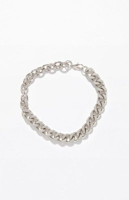 Curb Chain Bracelet In Silver