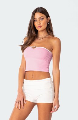 Edikted Women's Colby Belted Tube Top In