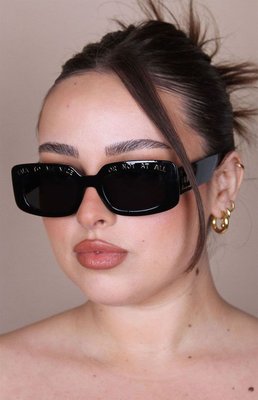 Indy Sunglasses Womens Black Talk To Me Nice Square Sunglasses