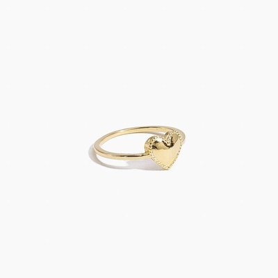 Beaded Heart Ring